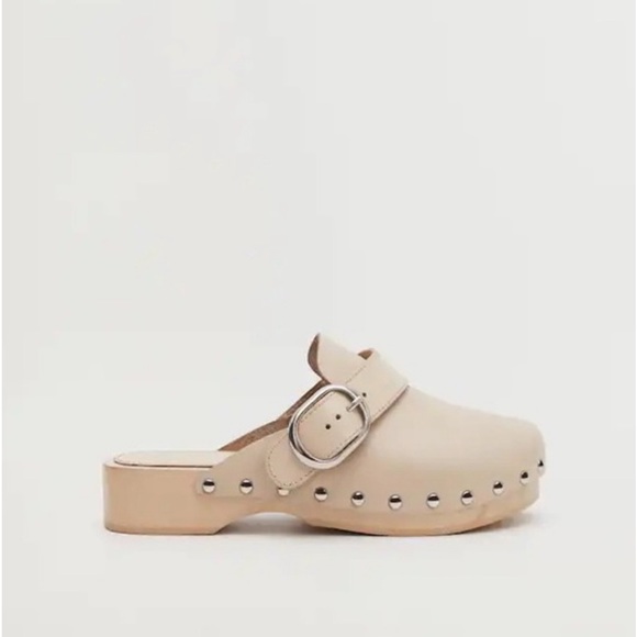 Mango MNG | size 38 studded leather clogs - Picture 2 of 9